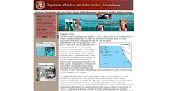 Desktop Screenshot of lakdirhealth.nic.in